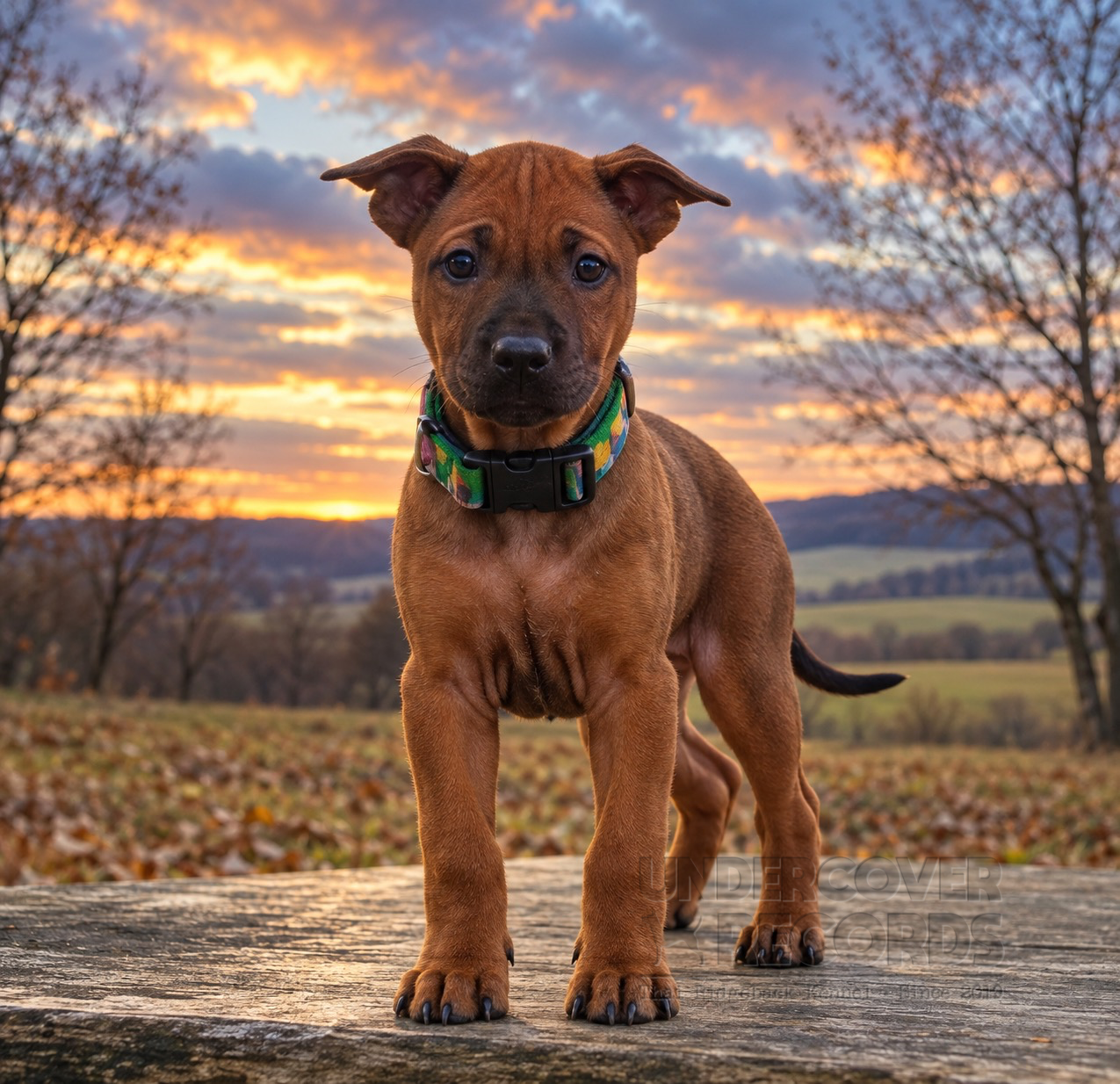 A litter puppy